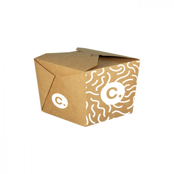 Boîte rectangulaire personnalisée en carton 1100 mL - Impression jusqu'à 4 couleurs