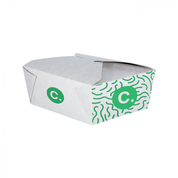 Boîte rectangulaire personnalisée en carton 1400 mL - Impression jusqu'à 4 couleurs
