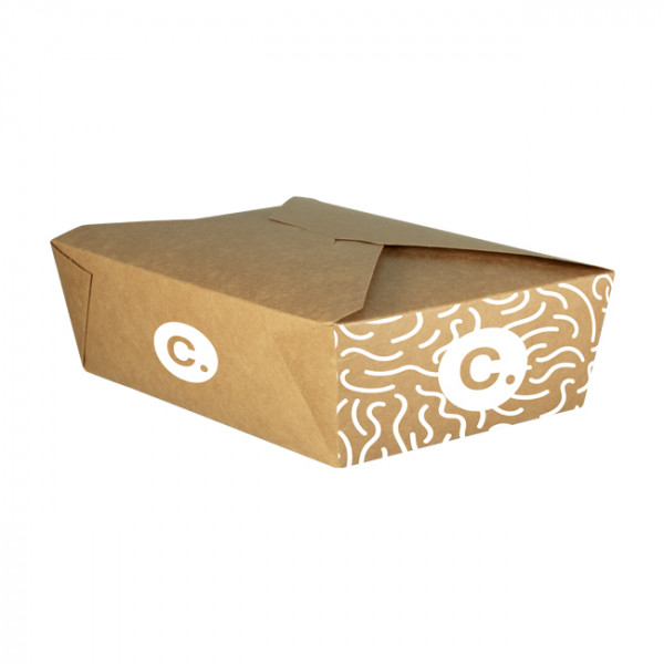 Boîte rectangulaire personnalisée en carton 2000 mL - Impression jusqu'à 4 couleurs