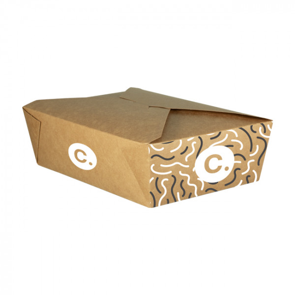 Boîte rectangulaire personnalisée en carton 2000 mL - Impression jusqu'à 4 couleurs