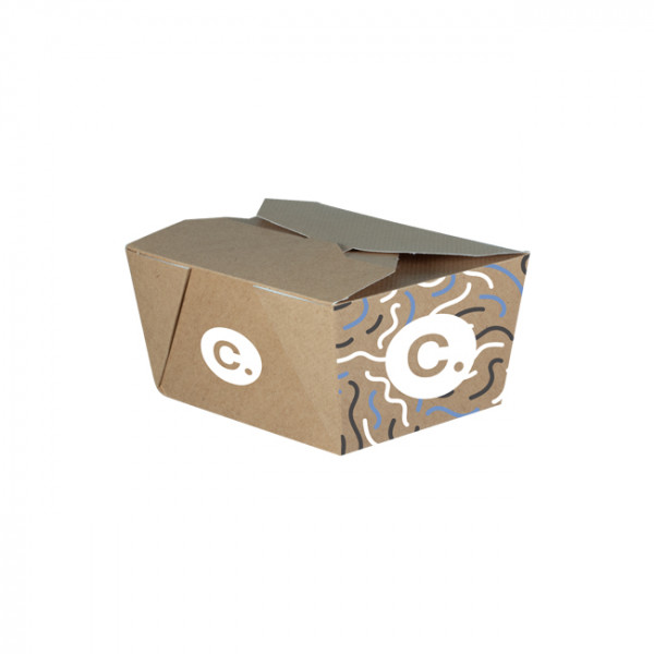Boîte rectangulaire personnalisée en carton kraft 780 mL - Impression jusqu'à 4 couleurs