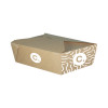 Boîte rectangulaire personnalisée en carton kraft 1980 mL - Impression jusqu'à 4 couleurs