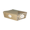 Boîte rectangulaire personnalisée en carton kraft 1980 mL - Impression jusqu'à 4 couleurs