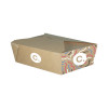 Boîte rectangulaire personnalisée en carton kraft 1980 mL - Impression jusqu'à 4 couleurs