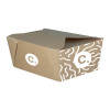 Boîte rectangulaire personnalisée en carton kraft 2880 mL - Impression jusqu'à 4 couleurs
