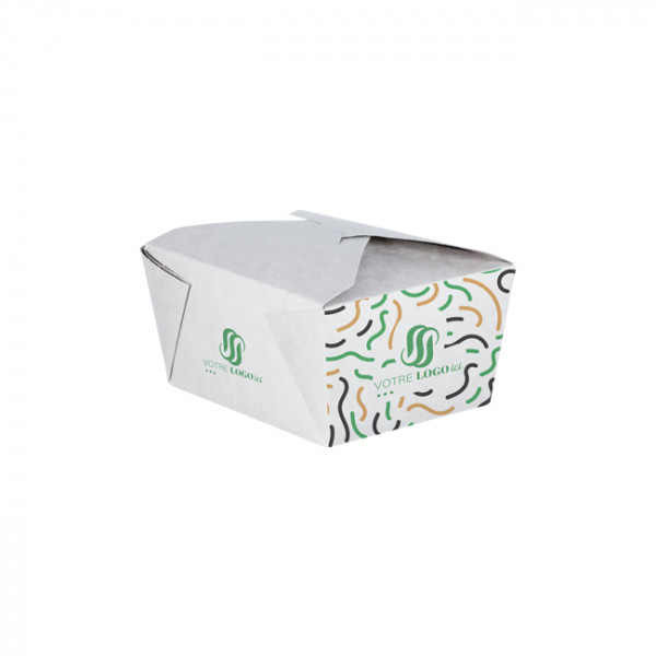 Boîte rectangulaire personnalisée en carton 880 mL - Impression jusqu'à 4 couleurs