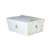 Boîte rectangulaire personnalisée en carton blanc 2880 mL - Impression quadrichromie couleurs illimitées