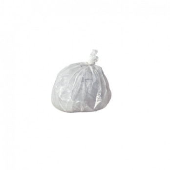Sac-poubelle 10 L blanc standard HD avec lien à nouer