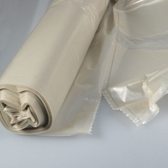 Sac-poubelle 50 L transparent standard avec lien à nouer