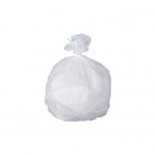 Sac-poubelle 20 L blanc standard HD avec lien à nouer