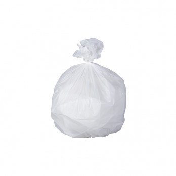 Sac-poubelle 20 L blanc standard HD avec lien à nouer