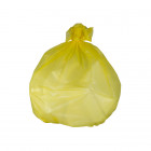 Sac-poubelle 50 L jaune standard avec lien à nouer