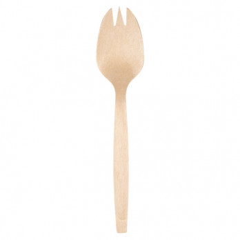 Spork en bois 14,7 cm