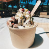 petite cuillère en bois pour dégustation de glaces