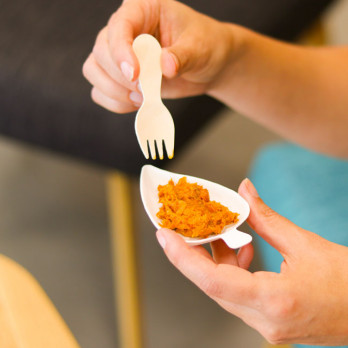 Mini spork en bois 8 cm
