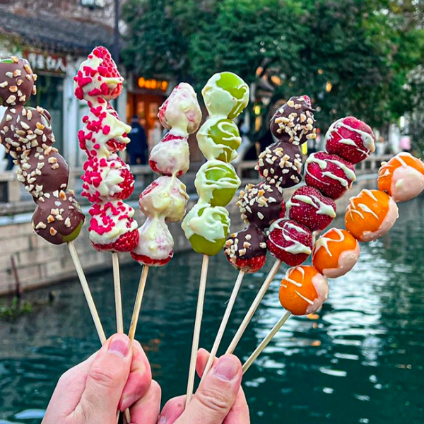 pique à brochette pour dessert