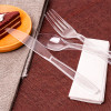 Kit de couvert en plastique pour dégustation dessert