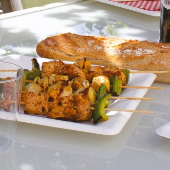 Pique à brochette en bambou 30 cm
