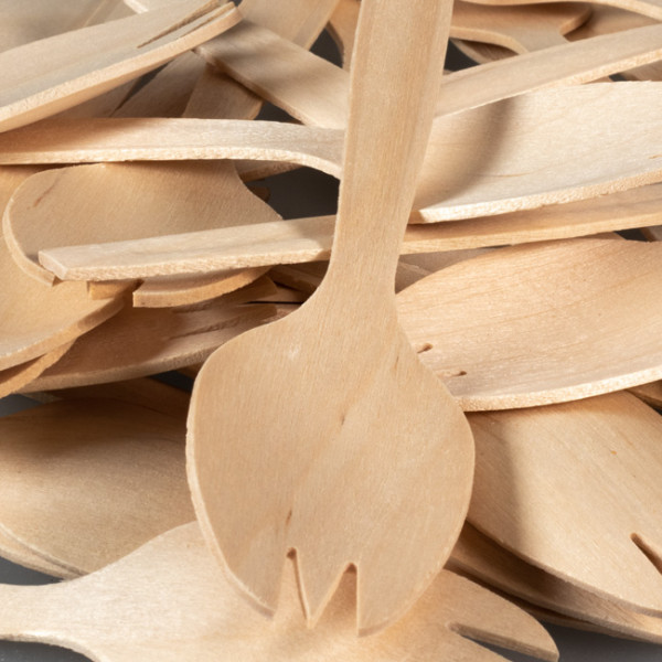 Spork en bois jetables pas chers et écologiques