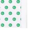 Nappe en papier gaufré blanc 1,20 x 100 m - Impression 1 couleur