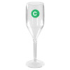 Flûte à champagne réutilisable 15 cL personnalisée - Gamme Luxe - Impression jusqu'à 3 couleurs