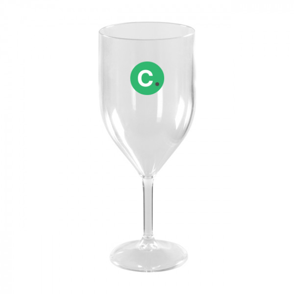 Verre à vin réutilisable 30 cL personnalisé - Gamme Luxe - Impression jusqu'à 3 couleurs