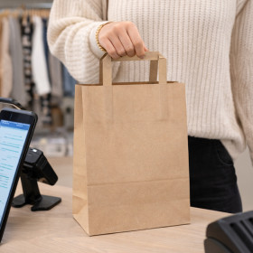 Fournisseur sacs en papier kraft pas cher pour vente à emporter