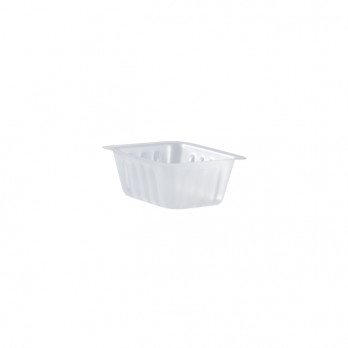 Barquette charcutière en plastique translucide 125 mL