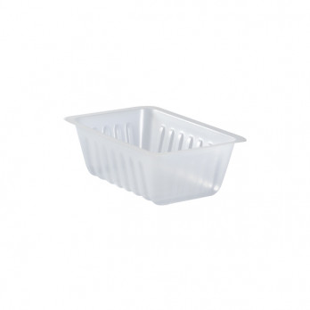 Barquette charcutière en plastique translucide 375 mL