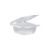 Barquette avec couvercle attenant en PET 250 mL