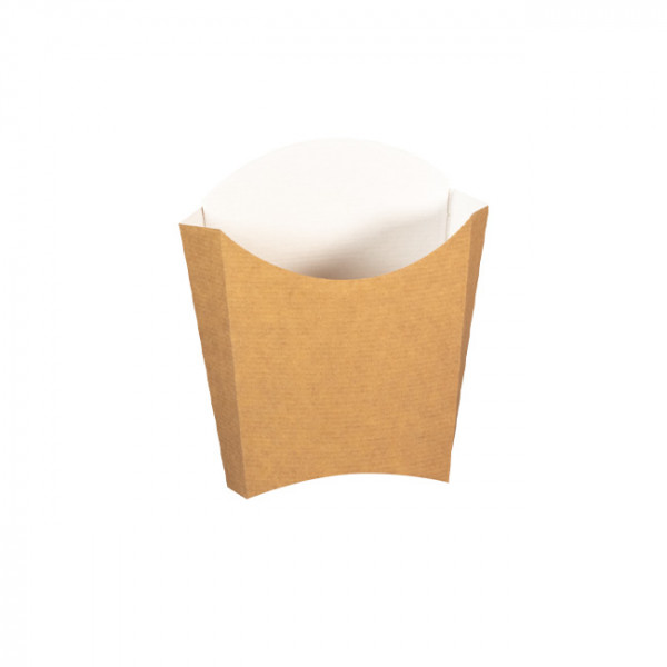 Etui à frites en carton kraft 130 g - Barquettes et boîtes