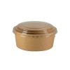 Bol en carton kraft et couvercle PET 780 mL
