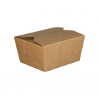 Boîte repas rectangulaire en carton kraft 780 mL