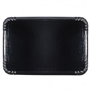 Plateau traiteur en carton noir 28 x 42 cm