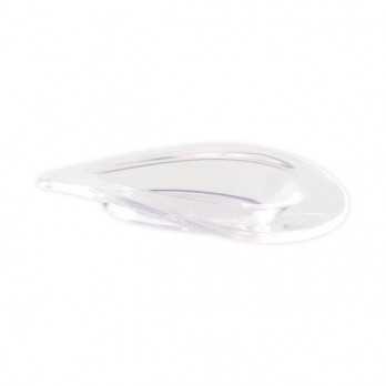 Verrine assiette ellipse transparente - Gamme luxe