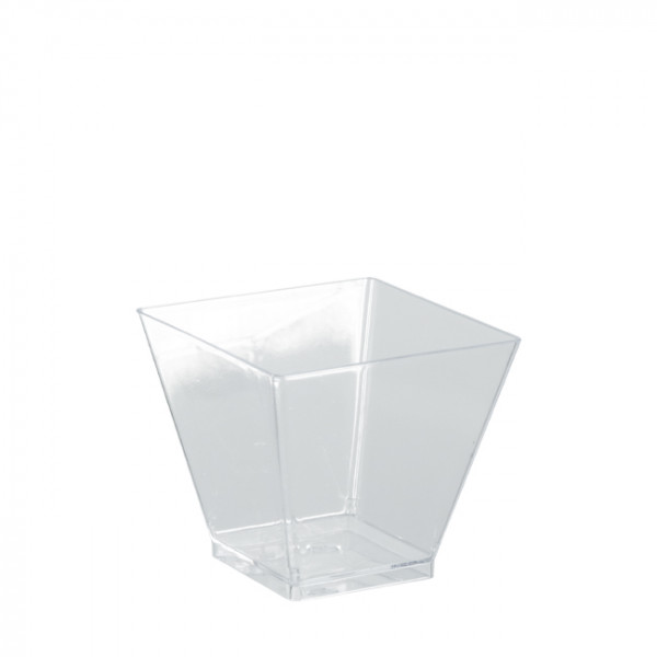 Verrine mini cube transparente 6 cL réutilisable