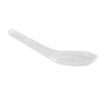 Cuillère chinoise réutilisable transparente 1,5 cL