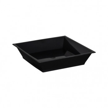 Verrine carrée réutilisable noire 4 cL