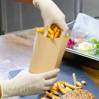 Étui à frites en carton kraft 190 g