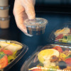 Contenants divers pour cuisine, avec options transparentes.