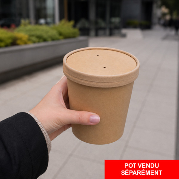Emballage alimentaire pot à soupe en carton jetable pas cher