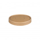 Couvercle en carton kraft pour pot à soupe 12 Oz et 16 Oz