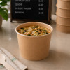 Pot à soupe kraft brun emballage alimentaire écologique pas cher