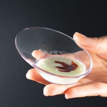 Verrine ovale transparente 4 cL - Gamme luxe