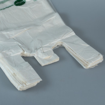 Sacs compostables à bretelles 25 / 6 x 44 cm