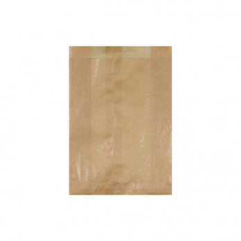 Sac croissant 103 en papier kraft 14 + 6 x 20 cm