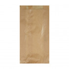 Sachet 3-4 viennoiseries en papier kraft 14 + 6 x 28 cm