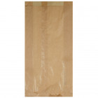 Sachet 5-6 viennoiseries en papier kraft 19 + 6 x 34 cm