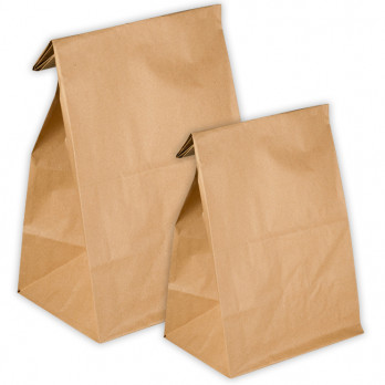 Sacs SOS en papier kraft sans poignées