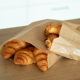 Sachet croissant en papier kraft pas cher